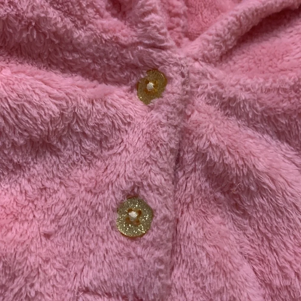 Carter’s 18 months baby pink fleece teddy bear pull over sweatshirt